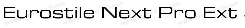 Eurostile Next Pro Ext SmBd字体转换